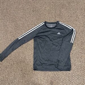 Adidas Charcoal Long Sleeve Tee